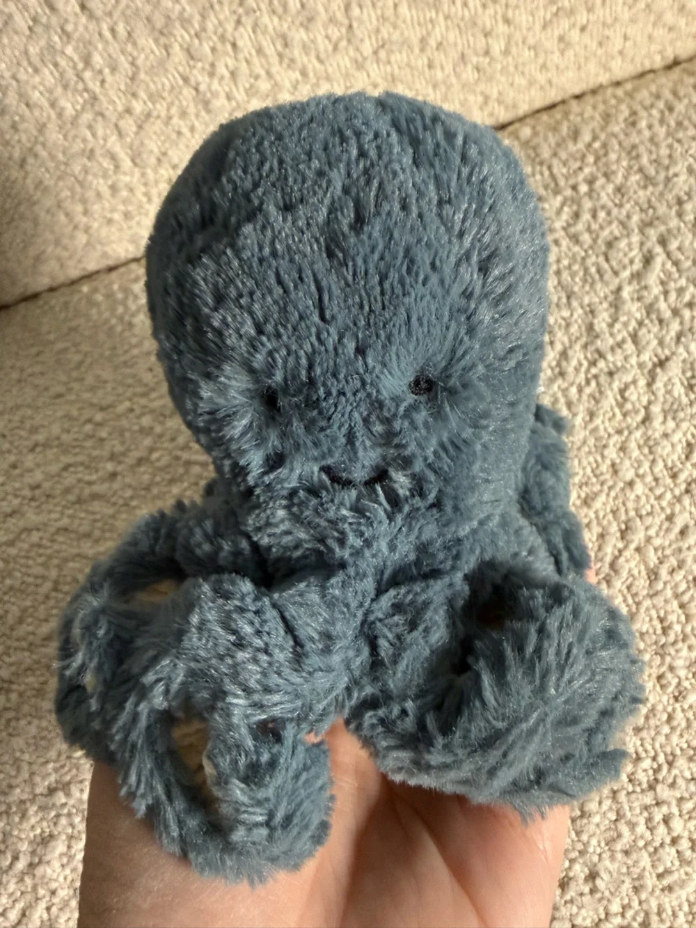 Jellycat Baby Storm Octopus Blue Plush Stuffed Animal small